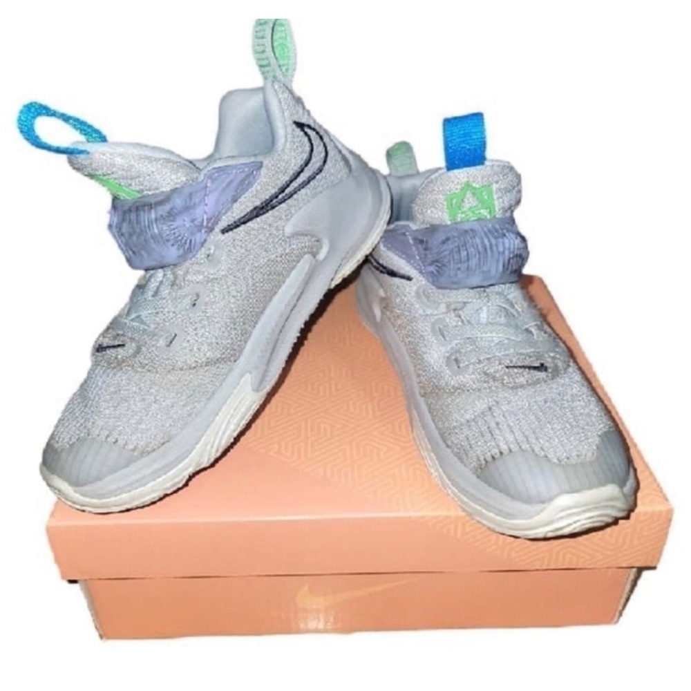 Nike Zoom Freak 3 (PS) ‘Grey Frog’ Kids Sneakers Boys Size 10.5C DB4156 004 - Picture 2 of 11